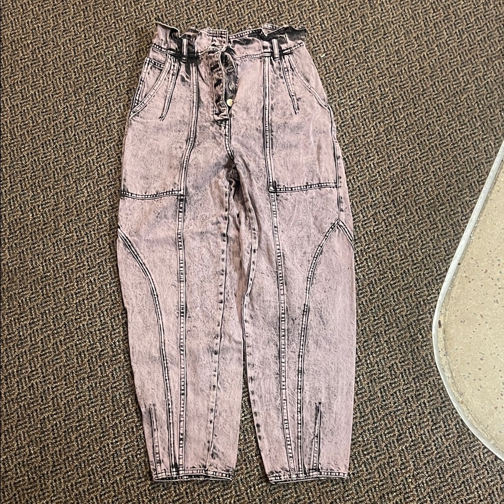 Ulla Johnson Washed Pink Boyfriend Jeans